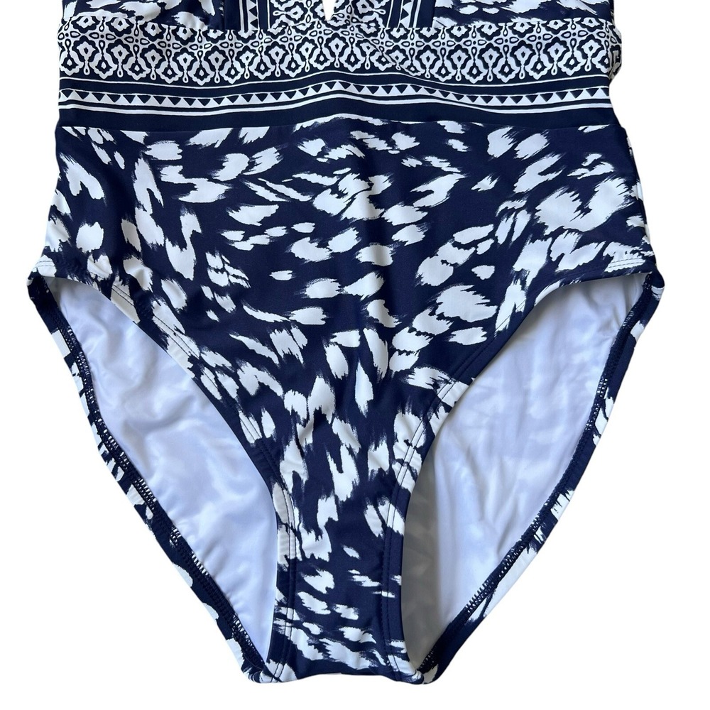 La Blanca INDIGO Deep Plunge One Piece Swimsuit, US 4 - Picture 5 of 8
